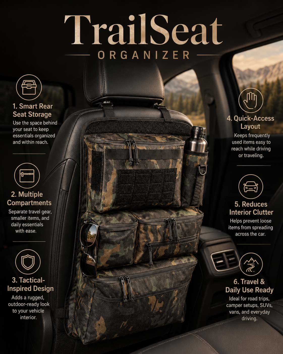TrailSeat Organizer